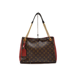 Louis Vuitton Surenne Monogram Canvas Leather Handbag Tote Bag Chain Shoulder